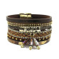 Wellmore summer leather bracelet charm 